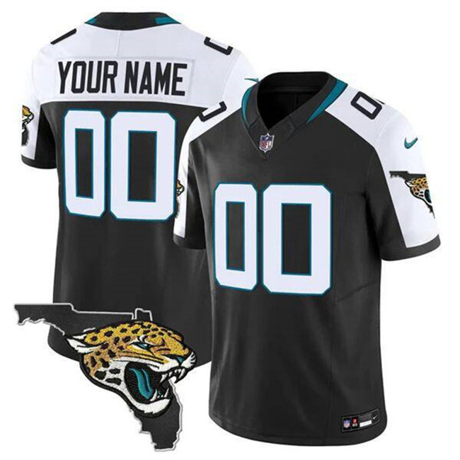 Men's Black Jacksonville Jaguars Active Player Custom Alternate 2025 F.U.S.E. Florida Patch Vapor Untouchable Limited Stitched Football Jersey